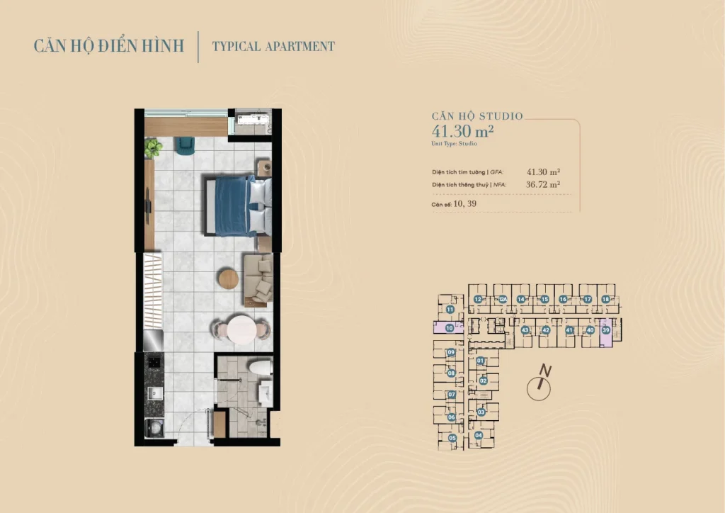 mặt bằng the gió riverside