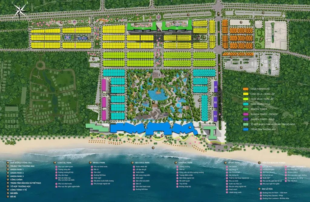 mặt bằng tổng thể blanca city