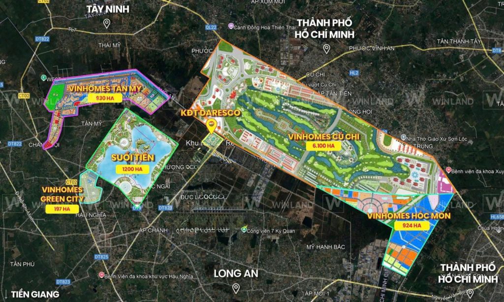 các dự án gần vinhomes tân mỹ