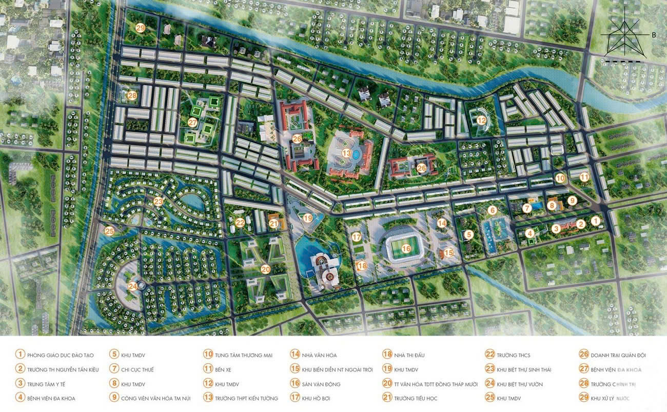 tiện ích kiến tường central mall