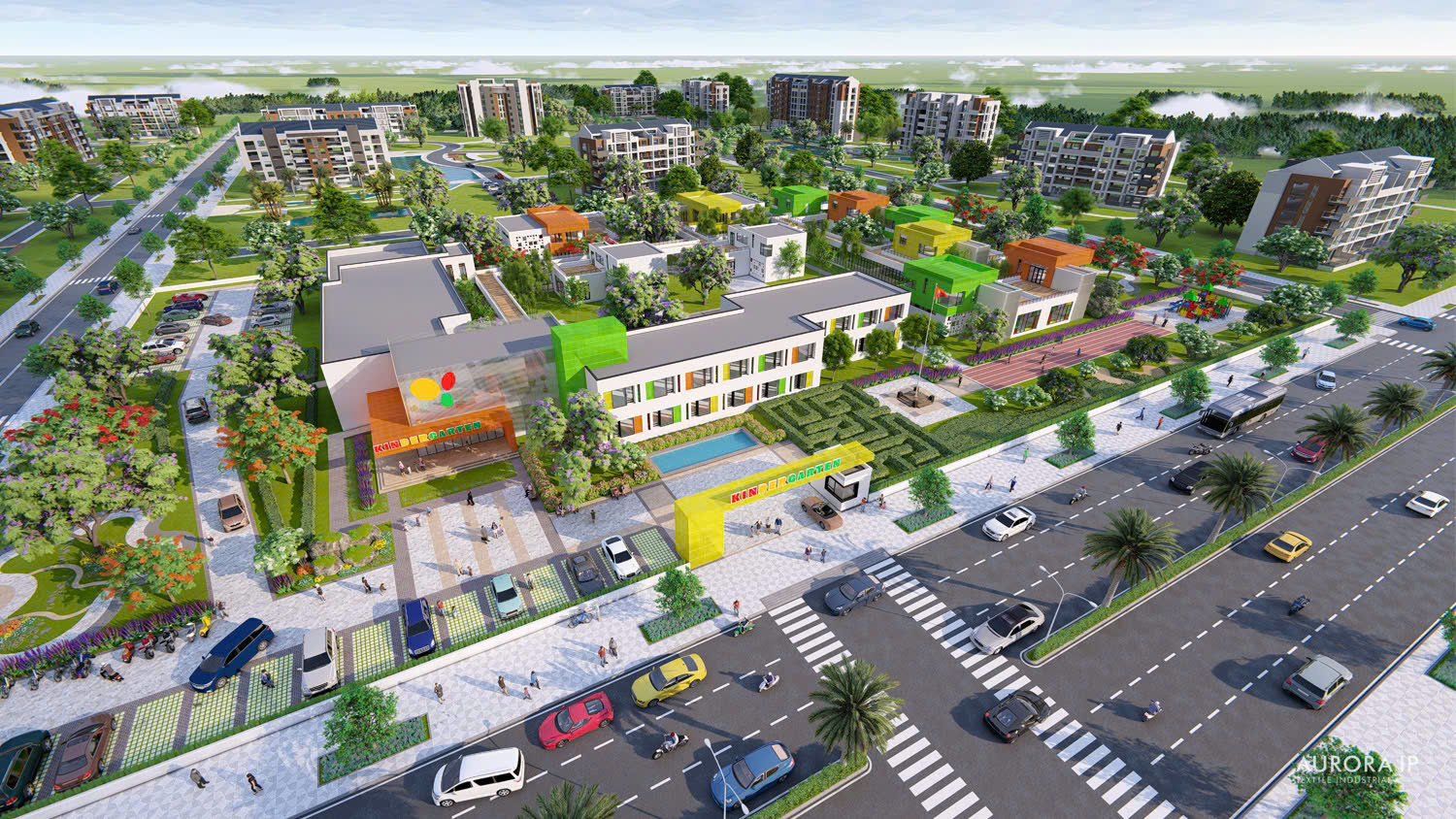 tiện ích khu công nghiệp rạng đông aurora ip