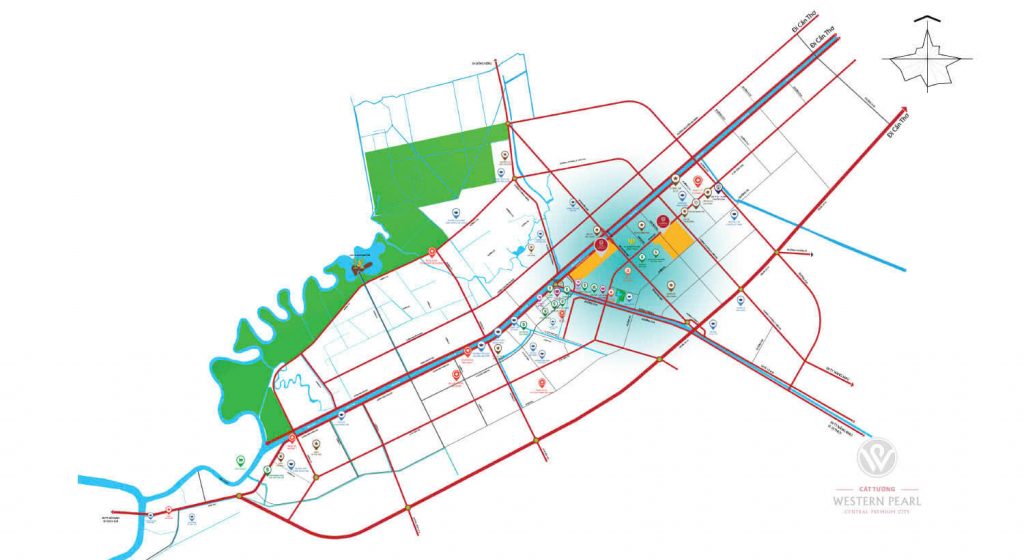 vị trí dự án western pearl